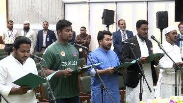 দুটো শপথই নিলেন এনসিপির নির্বাচিত সংসদ সদস্যরা দুটো শপথই নিলেন এনসিপির নির্বাচিত সংসদ সদস্যরা