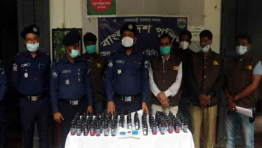 নওগাঁয় ইয়াবা-ফেন্সিডিলসহ ৬ মাদক ব্যবসায়ী আটক