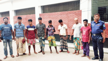 নড়াইলের কালিয়ায় ইলিশ মাছ ধরার দায়ে ৭ জেলেকে কারাদণ্ড