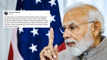 বিজয় দিবসে নরেদ্র মোদির পোস্ট, নেই বাংলাদেশের নাম