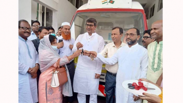 নাটোর সদর হাসপাতালে লাইফ সাপোর্ট অ্যাম্বুলেন্স হস্তান্তর  