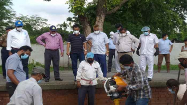 নাটোর রেলস্টেশনের কার্যক্রম পরিদর্শনে পশ্চিমাঞ্চলের জিএম  