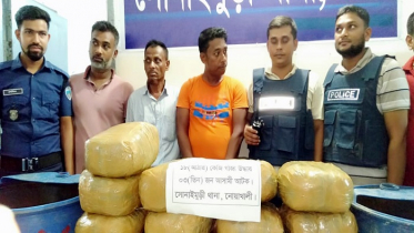 নোয়াখালীতে ১৮ কেজি গাঁজাসহ আটক তিন