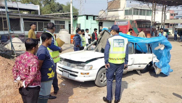 নরসিংদীতে গ্যাস নেওয়ার সময় প্রাইভেটকারে ভয়াবহ বিস্ফোরণ