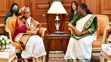 ভারতের রাষ্ট্রপতির সঙ্গে শেখ হাসিনার সাক্ষাৎ