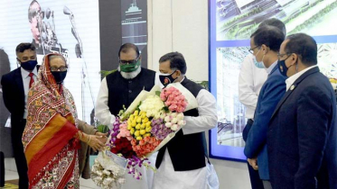 যুক্তরাষ্ট্র সফর শেষে দেশে ফিরেছেন প্রধানমন্ত্রী