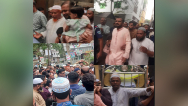 প্যারোলে মুক্তি পেয়ে পিতার জানাজায় স্বেচ্ছাসেবকলীগ নেতা