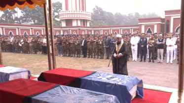 সুদানে নিহত ৬ শান্তিরক্ষীর জানাজা সম্পন্ন, নেয়া হচ্ছে গ্রামে