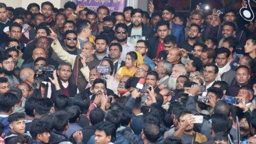 জয় বাংলা স্লোগান দিয়ে কাঁচি প্রতীকে ভোট চাইলেন এনামুল