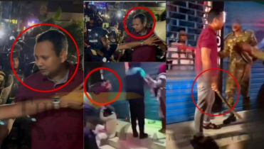 লাল টি-শার্ট পরা সেই যুবকের পরিচয় জানালেন রাশেদ খান