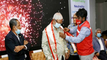 রেড ক্রিসেন্টের চেয়ারম্যান এটিএম আবদুল ওয়াহাবকে সংবর্ধনা