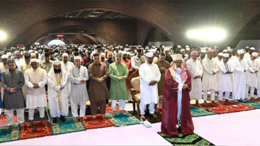 সংসদ ভবনে ঈদ জামাত অনুষ্ঠিত, দেশ ও জাতির কল্যাণ কামনা