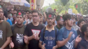 শাহবাগ অবরোধ করে বুয়েট শিক্ষার্থীদের বিক্ষোভ