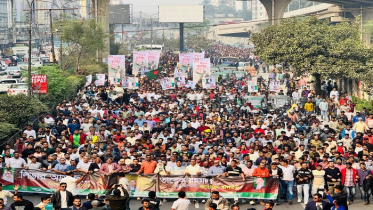 তারেক রহমানের আগমনকে স্বাগত জানিয়ে রাজধানীতে যুবদলের মিছিল