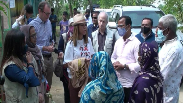 সুনামগঞ্জে প্রকল্প পরিদর্শনে ব্রিটিশ এমপি হেলেন গ্রান্ট