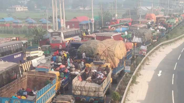 টাঙ্গাইলে মহাসড়কে ২৫ কিলোমিটার যানজট