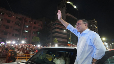 প্রধানমন্ত্রী হিসেবে বিএনপির কেন্দ্রীয় কার্যালয়ে প্রথমবার তারেক রহমান