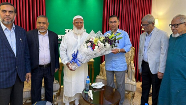 জামায়াত আমিরের বাসায় তারেক রহমান জামায়াত আমিরের বাসায় তারেক রহমান