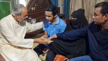 জুলাই আন্দোলনে দৃষ্টি হারানো মুবিনের পাশে তারেক রহমান