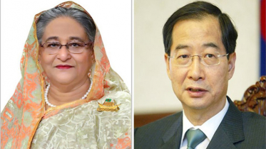 কোরিয়ার নতুন প্রধানমন্ত্রীকে শেখ হাসিনার অভিনন্দন