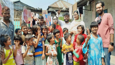 সৈয়দপুর শেখ রাসেলের পথশিশুদের নিয়ে বঙ্গবন্ধুর জন্মদিন পালন