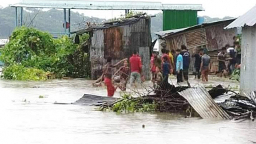 ঝালকাঠিতে নদীর পানিবৃদ্ধিতে ৩০টি গ্রাম প্লাবিত