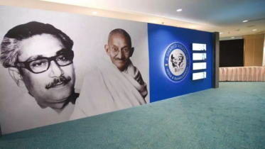 শেখ হাসিনা ও মোদি উদ্বোধন করলেন বঙ্গবন্ধু-বাপু ডিজিটাল প্রদর্শনী