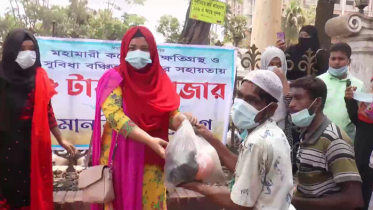 ৫ টাকায় শতাধিক পরিবারের মুখে হাসি ফোটালো ছাত্রীরা