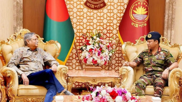 রাষ্ট্রপতির সাথে সেনাপ্রধানের সৌজন্য সাক্ষাৎ