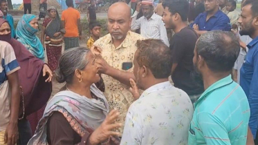 হাসপাতালের যাওয়ার পথে ট্রাক চাপায় বাবা-ছেলের মৃত্যু