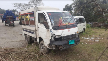 রাজশাহীতে লেগুনার ধাক্কায় স্বামী নিহত, স্ত্রী হাসপাতালে