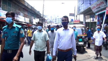 বরিশালে করোনা প্রতিরোধে চলছে অভিযান