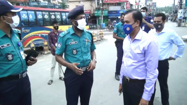 বরিশালে লকডাউন বাস্তবায়নে মাঠে নেমেছে প্রশাসন