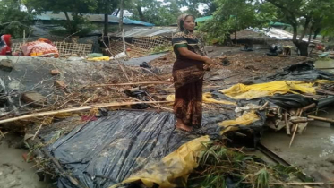 ঘূর্ণিঝড় ইয়াসের প্রভাবে কক্সবাজারে ৪৫ গ্রাম প্লাবিত 