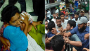 মানববন্ধনে নারীকে লাথি মারার ছবি ভাইরাল, অভিযুক্ত শনাক্ত