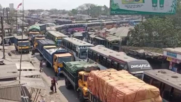 ফেরি সংকটে যানজট বাড়ছে দৌলতদিয়া-পাটুরিয়া নৌরুটে