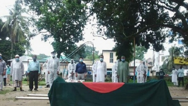 রাষ্ট্রীয় মার্যাদায় দাফন সম্পন্ন বীর মুক্তিযোদ্ধা হোসেন আলীর 