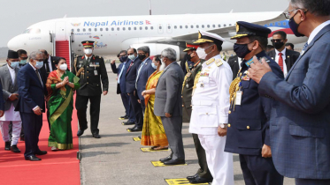 নেপালের প্রেসিডেন্ট বিদ্যা দেবী ঢাকায় 