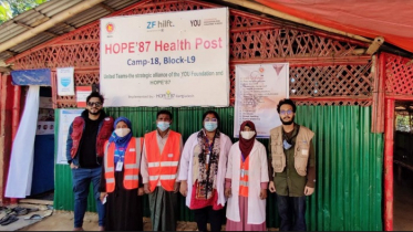 সহস্রাধিক রোহিঙ্গা পরিবারের পাশে হোপ’৮৭ বাংলাদেশ