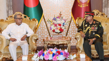 রাষ্ট্রপতির সঙ্গে বিদায়ী সেনা প্রধানের সাক্ষাৎ