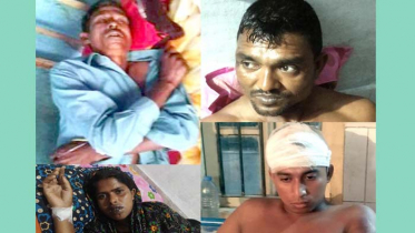 সন্ত্রাসী হামলায় একই পরিবারের ৭ জন আহত 