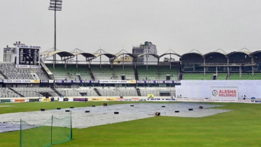 বৃষ্টিতে মাঠে গড়ায়নি মিরপুর টেস্টের খেলা