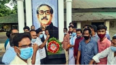 কলারোয়ায় জাতির পিতার প্রতিকৃতিতে শ্রদ্ধাঞ্জলি