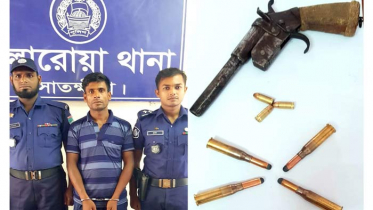 কলারোয়ায় শুটারগান ও ৭ রাউন্ড গুলিসহ আটক ১