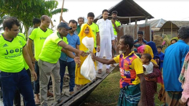 কুড়িগ্রামে বন্যার্তদের পাশে বিন নেটওয়ার্ক ও সহমর্মিতা ফাউন্ডেশন