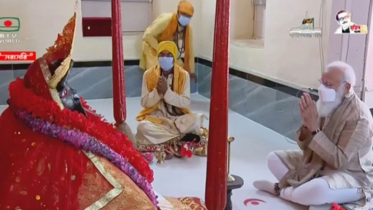 সাতক্ষীরায় যশোরেশ্বরী মন্দিরে মোদি