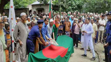 খোকসায় মুক্তিযোদ্ধা বানাত আলীর রাষ্ট্রীয় মর্যাদায় দাফন
