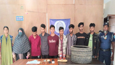 আড়াইহাজারে ককটেল, পেট্রোল বোমাসহ গ্রেপ্তার ৮