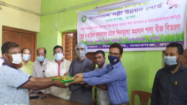নবাবগঞ্জে বিনামূল্যে বীজ বিতরণ