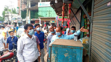 বান্দুরা বাসস্ট্যান্ডের সরকারি জমি উদ্ধার 